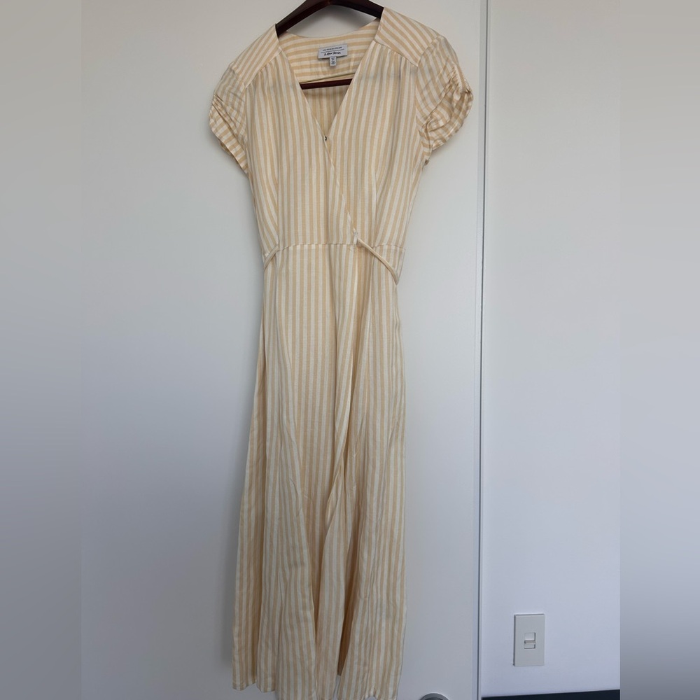 Butter yellow and white &otherstories dress